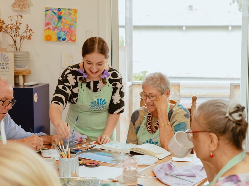 watercolour painting class newcastle